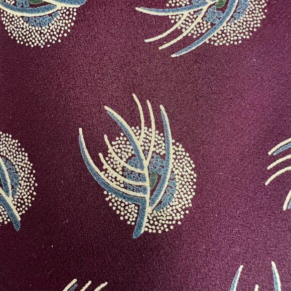 Giorgio Armani Cravatte Tie Mens Burgundy 55"X3.5"Made In Italy Vintage - Picture 10 of 12